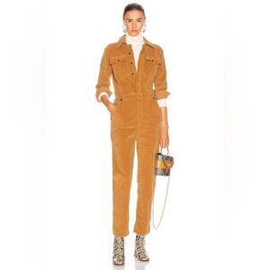 Frame Women’s Cinched Twill Jumpsuit, Size Small